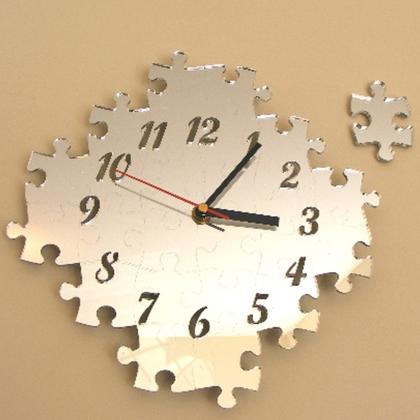 Jigsaw Clock Mirror - 35cm